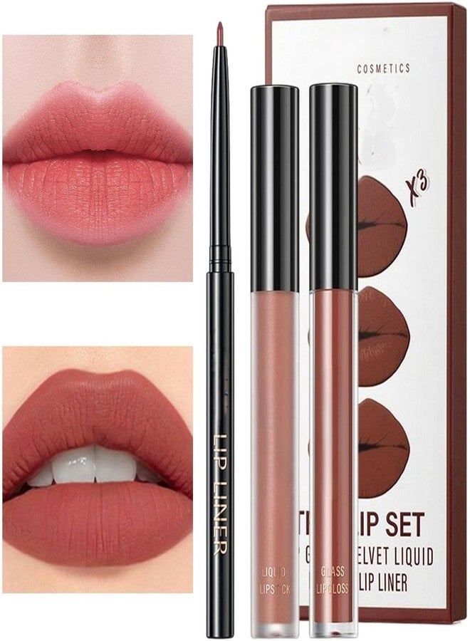 RedOak 3 In 1 Lip Gloss Set With Matte Lipstick,Moisturizing Lip Gloss And 2mm Lip Liner - Cupid - Image 5