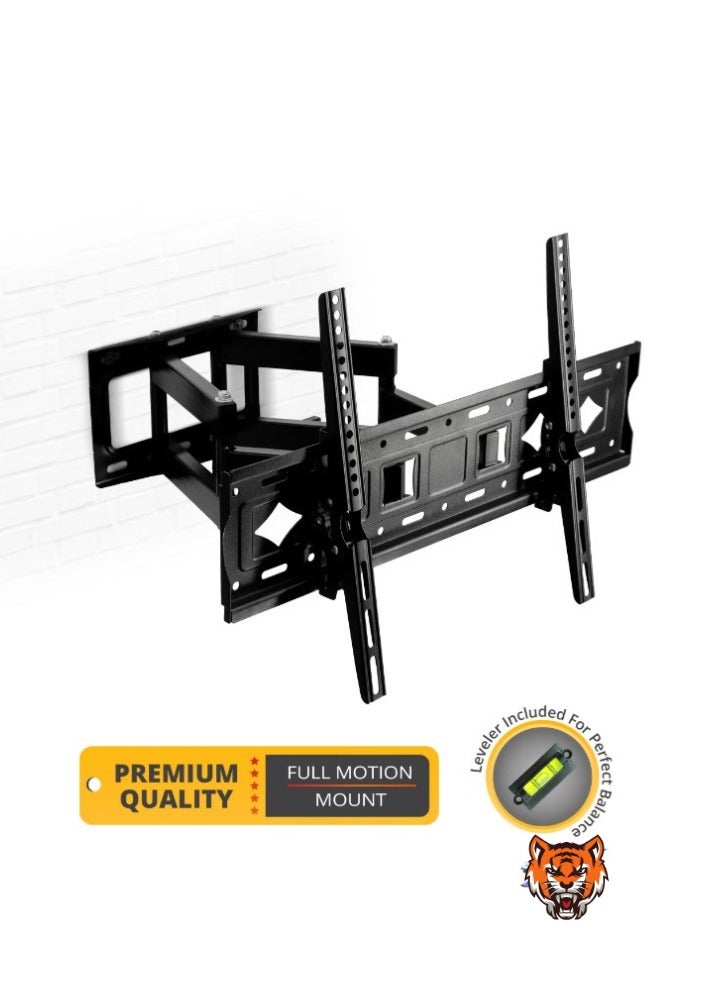 TIGER "Universal TV Wall Mount Bracket – Adjustable Heavy-Duty Design for 32”-85” LCD/LED TVs, Space-Saving, VESA Compatible (Black)"  - Image 1