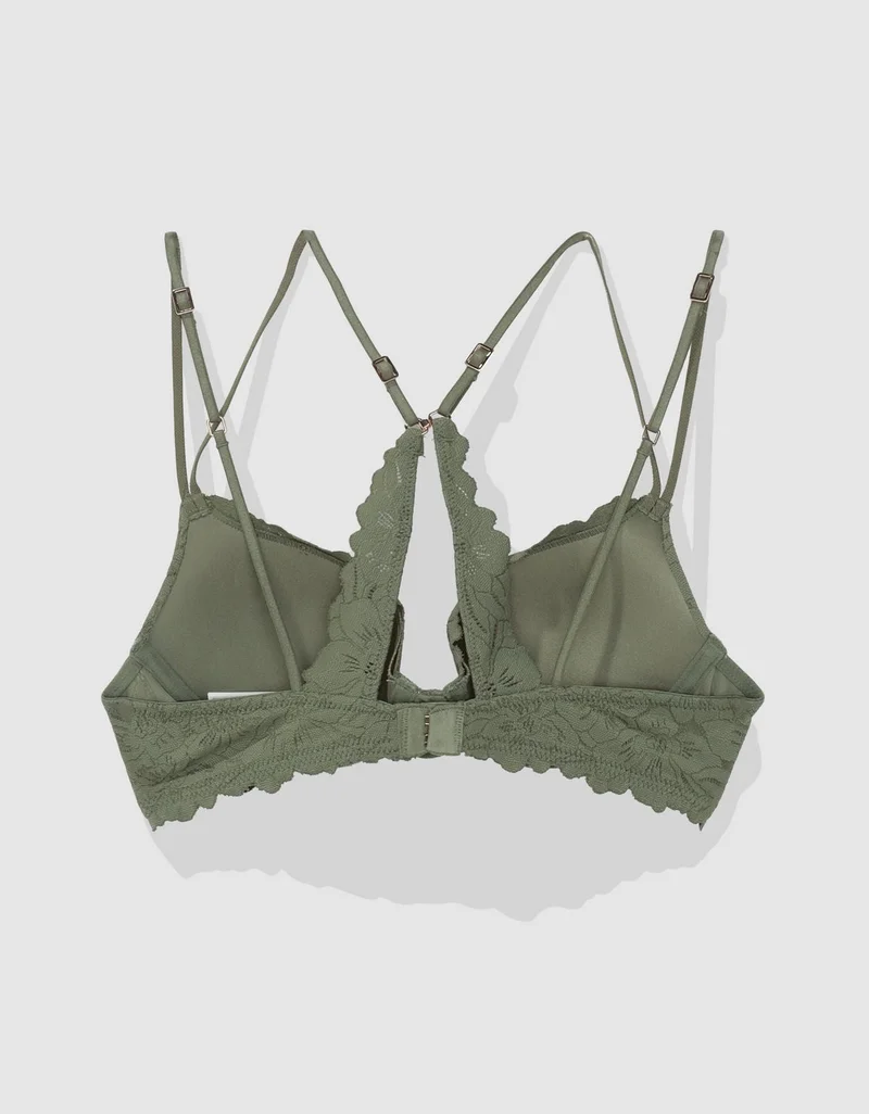 Aerie  Aerie Show Off Rosey Lace Demi Push Up Bra for Women | Best Price UAE