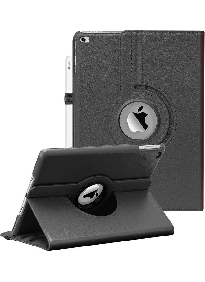 IAF "Black 360-Degree Rotating iPad Case with Auto Sleep/Wake â€“ Fits iPad 9.7â€ (2018/2017), iPad Air 2 & iPad Air â€“ Multi-Angle Stand and Protective Cover" - Image 1