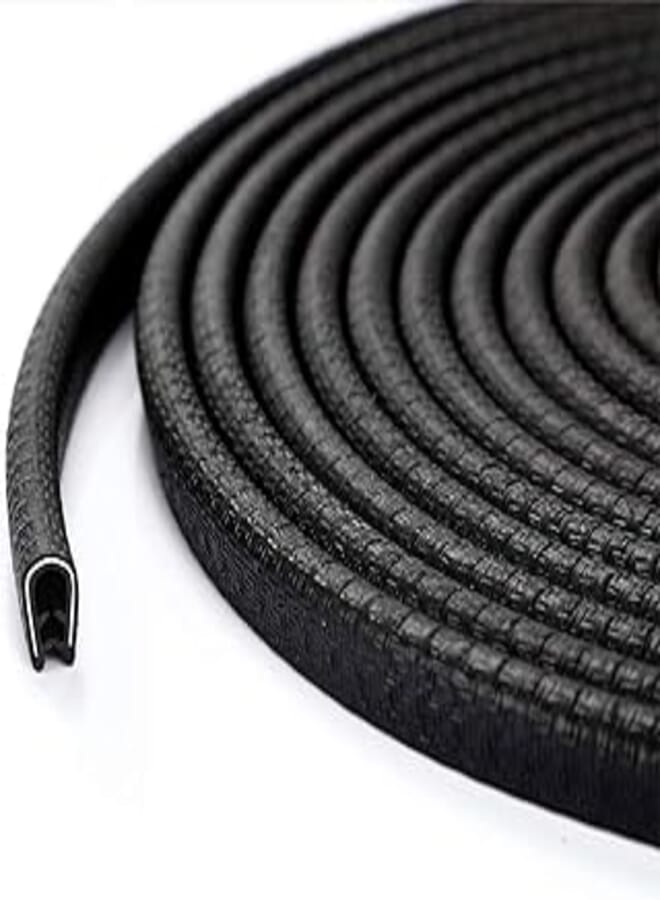 Generic QBUC Car Door Edge Guards,13Ft(4M) Rubber Clip Seal U Shape Edge Trim Guard Protection Car Door Protection Fit for Most Models 