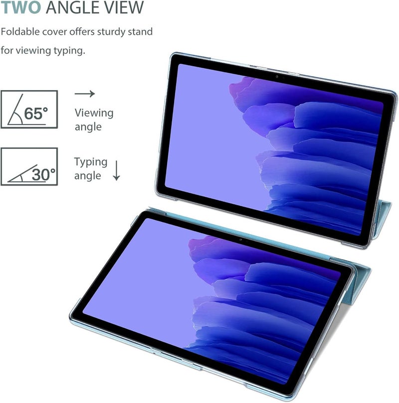 Procases Galaxy Tab A7 Case 10.4 Inch Sm-T503/T500/T505/T507 , Protective Stand Case Hard Shell Cover For 10.4 Inch Samsung Tab A7 Tablet 2022 2020 -Skyblue - Image 5