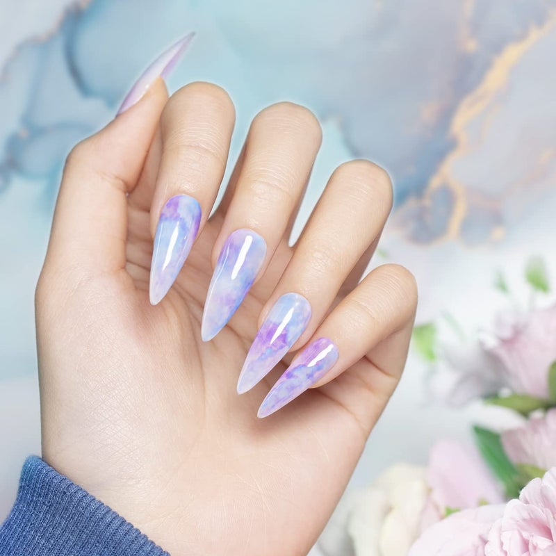 RARJSM Blooming Gel Nail Polish,Clear Blooming GelPolish 15ML UV LED Soak Off Nail Art Polish Blossom Gel for Spreading Effect Graffiti Marble Flower Watercolor Magical DIY Manicure Design - Image 3