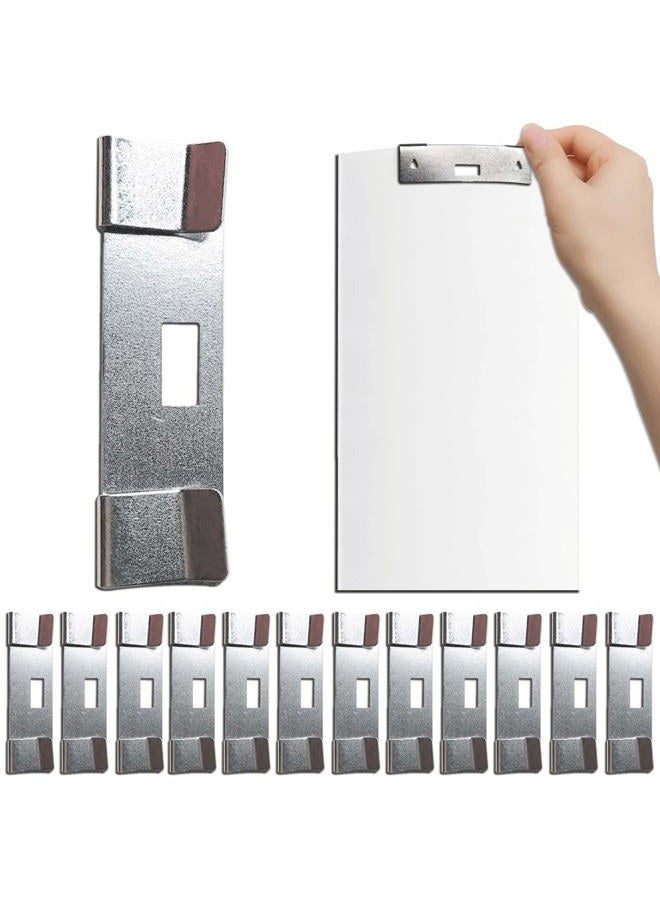 lofrcin Vertical Blind Repair Vane Savers, Electroplated Vertical Blinds Repair Kit, Vertical Blind Repair Clips, Metal Vertical Blind Repair Tabs for Vertical Blinds Replacement Slats (12 PCS) - Image 1