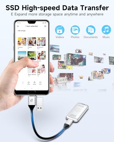 iDiskk 【Plug-Play 1TB HIgh Speed 2000MB/s External SSD |Pocket-Sized | USB 3.2 Gen 2x2 | External Solid State Drive | Photo Stick Compatible with Xbox,PS4,iPad,PC&Mac,PC,Android Phones,Cameras - Image 2