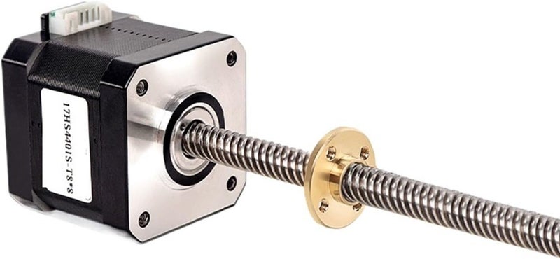 Nema17 Stepper Motor 17HS4401S T8 150MM With Lead 2mm Screw Rod For Milling Machine - Image 1