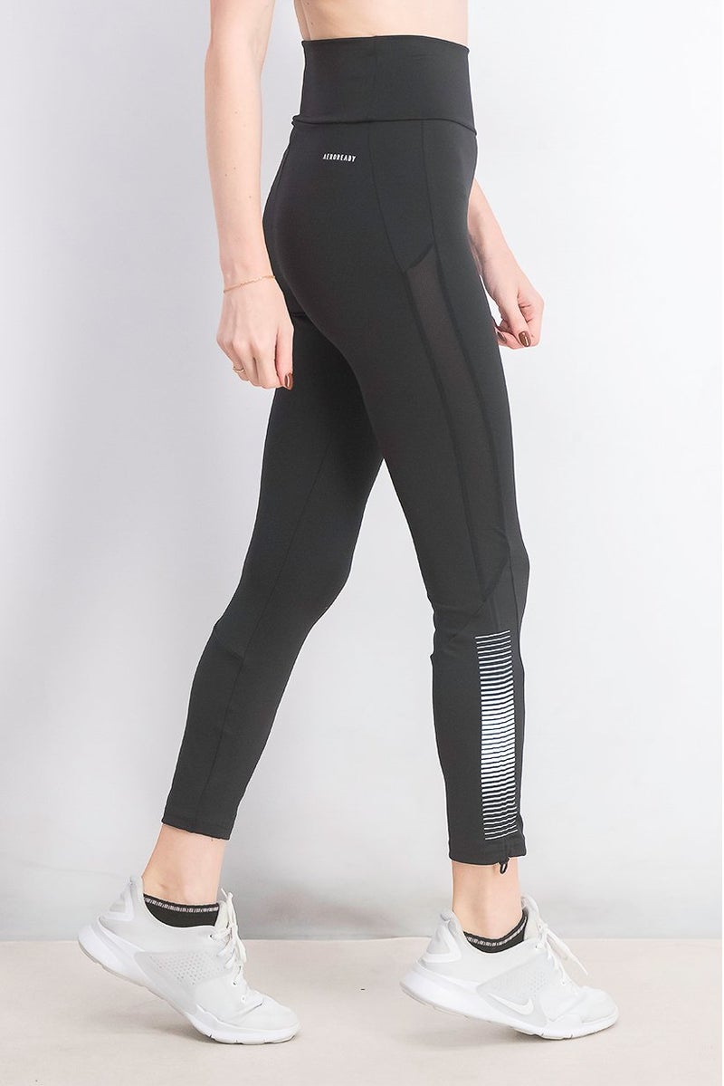 Adidas Women Pull On Tights, Black - Image 3