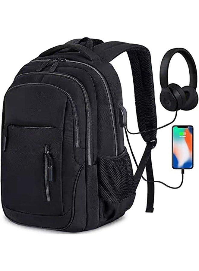 Arabest Laptop Backpack for Men & Women Business Travel Backpack with USB Charging Port College School Computer Backpack Fits 15.6 Inch Laptop Notebook - Image 1