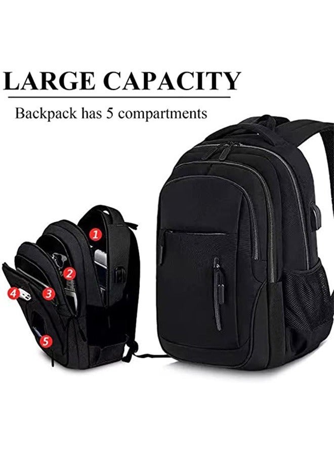 Arabest Laptop Backpack for Men & Women Business Travel Backpack with USB Charging Port College School Computer Backpack Fits 15.6 Inch Laptop Notebook - Image 3