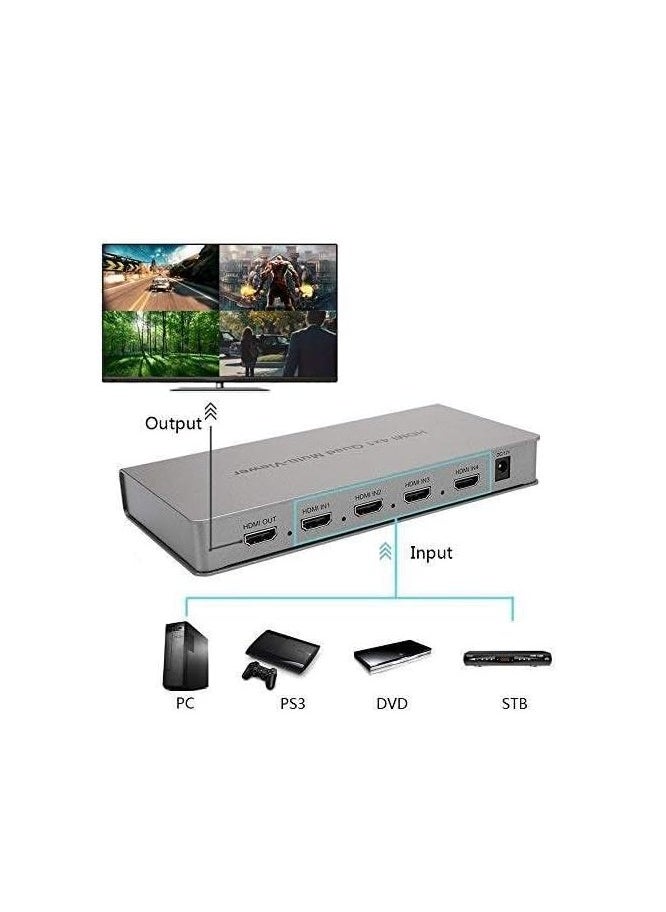 Generic - 4x1 HDMI Quad Real Time Multi Viewer with Full 1080P & 3D HDMI Seamless Switching Function Support 5 Modes for PS3/PC/STB/DVD (4X1 HDMI Multi Viewer) (TD-427H-05) - Image 1