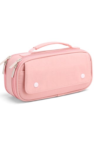 حقيبة أقلام كبيرة السعة بـ 5 طبقات مع جيب أمامي متعدد ومقبض حقيبة قرطاسية مدرسية للطلاب باللون الوردي - pzsku/Z9242CED5622C61E73906Z/45/1755188816/3c129fd8-626e-4531-9b7c-44c706c0ea73