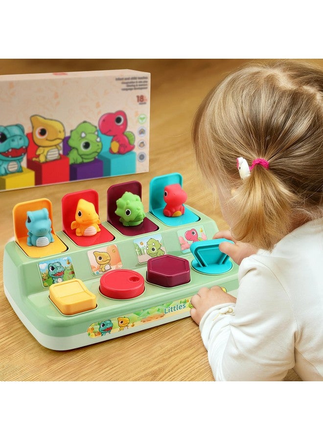 آي كي لعبة تفاعلية للأطفال من Pop Animal Up Pals، لعبة السبب والنتيجة، لعبة تعليمية مبكرة للأطفال لفرز الألوان، لعبة نشاط تنموي من مونتيسوري للأطفال الصغار والأولاد والبنات من سن 9 إلى 12 إلى 18 شهرًا - Image 4