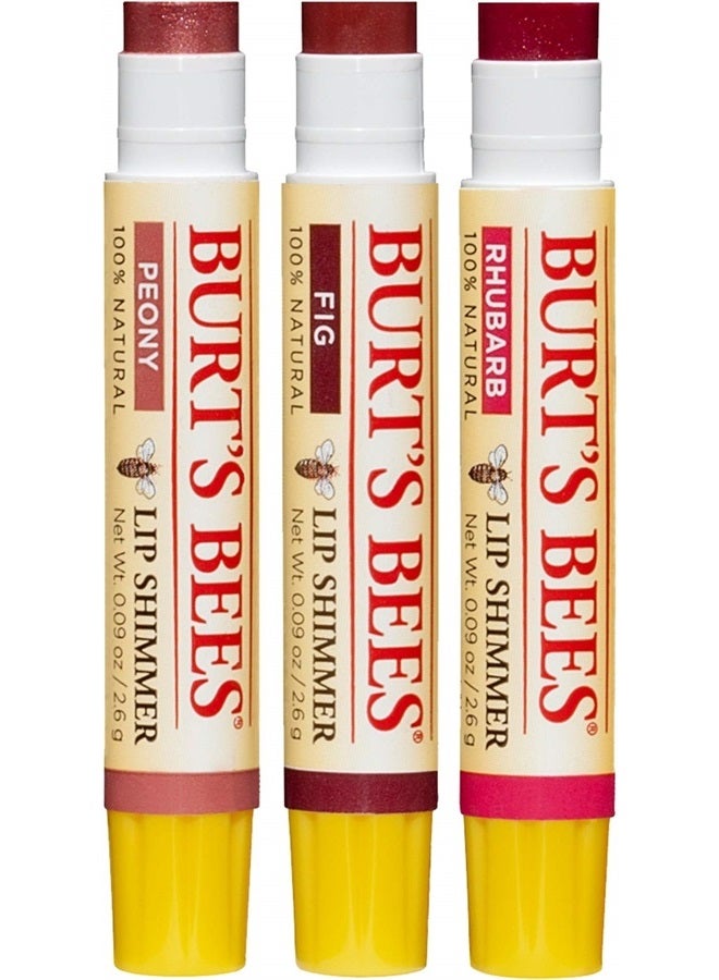 Burt's Bees مجموعة هدايا عيد الميلاد بألوان قابلة للتقبيل، 3 لمسات شفاه في صندوق هدايا، مجموعة دافئة في الفاوانيا، التين وراوند - Image 5