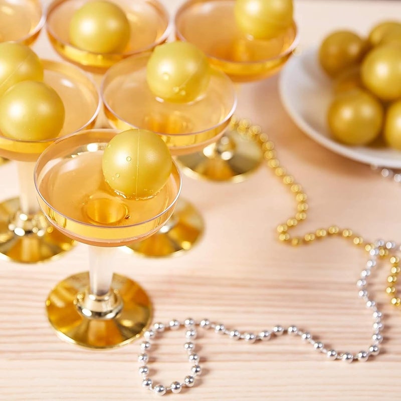 Blue Panda Plastic Gold Ping Pong Balls - Beer Pong & Table Tennis Accessory for Pingpong Play - DIY Crafts & Party Decor with Gold Balls - 50 Pack, 1.5 Inch - Image 3