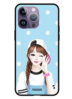 Protective Case Cover For Apple iPhone 14 Pro 6.1" 2022 Girl Wear Cap