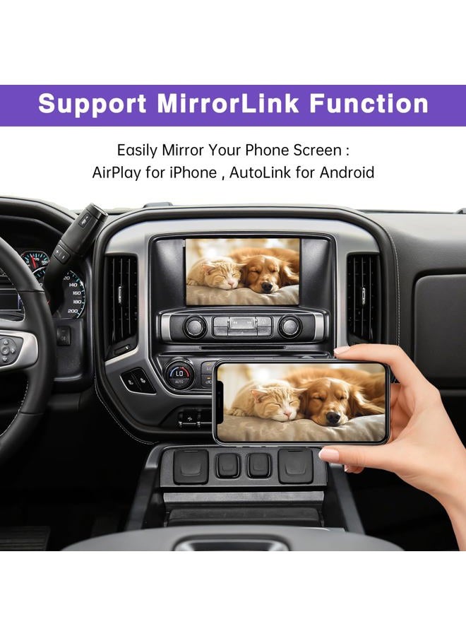ninetom Wireless CarPlay & Android Auto Retrofit Module Compatible with Cadillac, Buick, Chevrolet and GMC (2014–2020) HMI 2.0 System, Supports Android Auto, Mirror Link, and Reverse Camera - Image 5