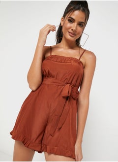 Strappy Solid Playsuit