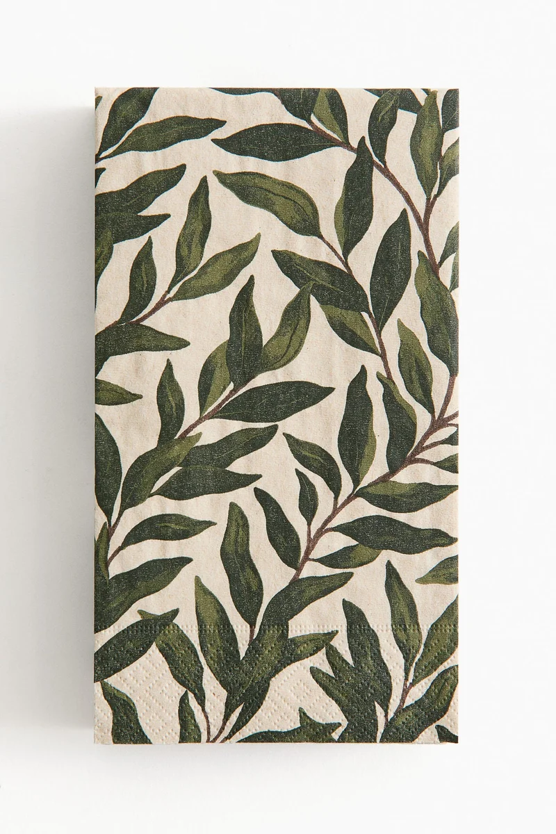 اتش اند ام مناديل ورقية مستطيلة - عبوة من 15 قطعة