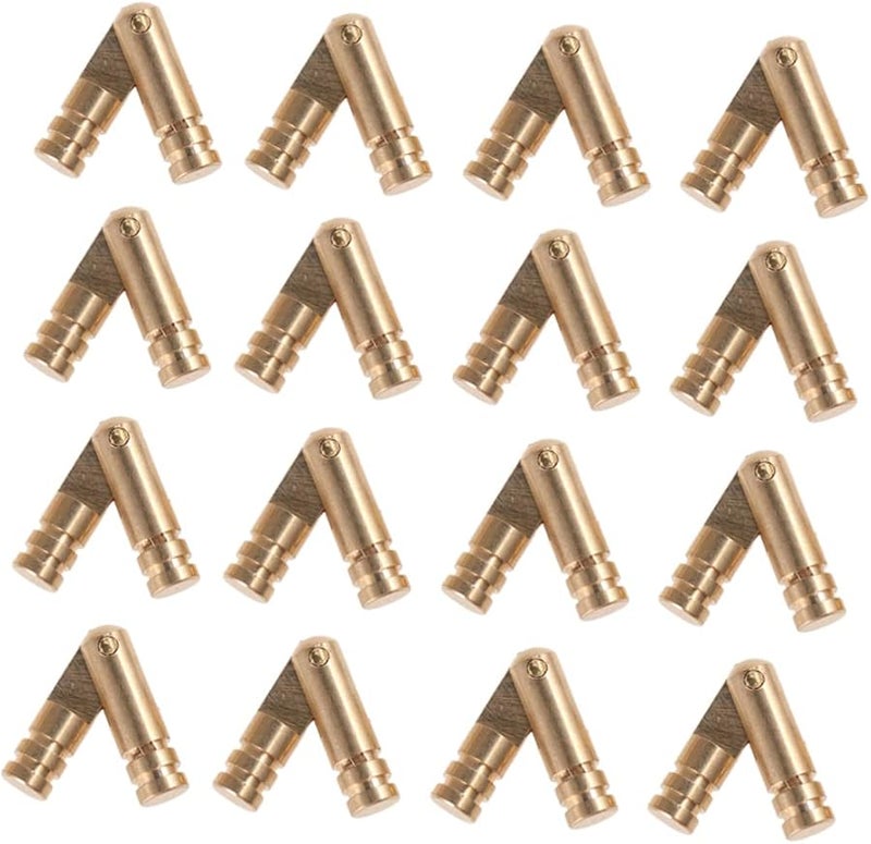 Golden Jewelry Box Hinges 50pcs Heavy Duty Concealed Cylindrical Spring Hinges Automatic Function DIY Crafts - Image 1