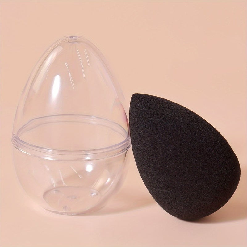 1 Light Beige Makeup Sponge Set With Storage Box And 2 Puff Sets For All Skin Types Super Soft And Portable For Daily Use - Image 5