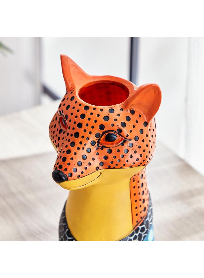 Fox Resin Vase 15.7X13.2X26 Cm - Image 3