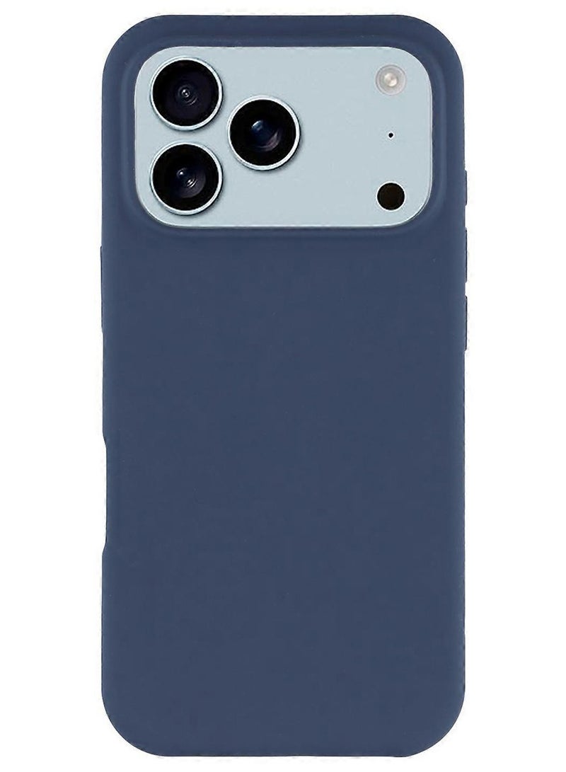 iPhone 17 Pro Silicone Case – Slim Shockproof Protective Back Cover, Soft & Lightweight, Blue - Image 1
