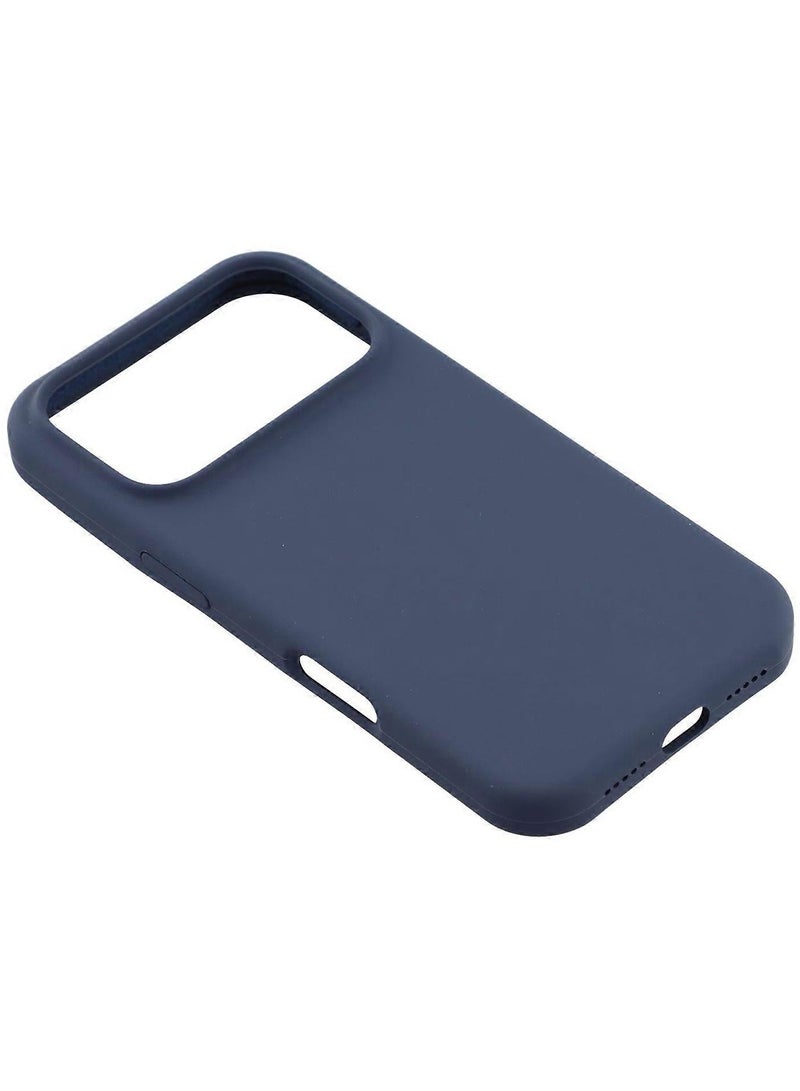 iPhone 17 Pro Silicone Case – Slim Shockproof Protective Back Cover, Soft & Lightweight, Blue - Image 3