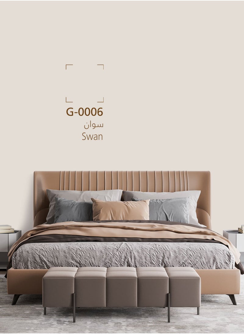 دهانات الجزيرة جرين دهان جدران داخلية مطفي (اللون : سوان) 3لتر  - Image 2