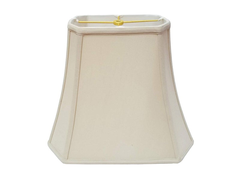 Royal Designs Inc Royal Designs Rectangle Cut Corner Lamp Shade - Beige - (5 x 6.5) x (8 x 12) x 10 - Image 1