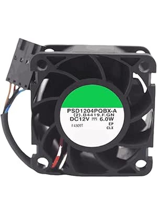 DC12V 0.8A Four Wire PWM Cooling Fan 120mm x 120mm x 25mm 4 Pin Black - Image 1