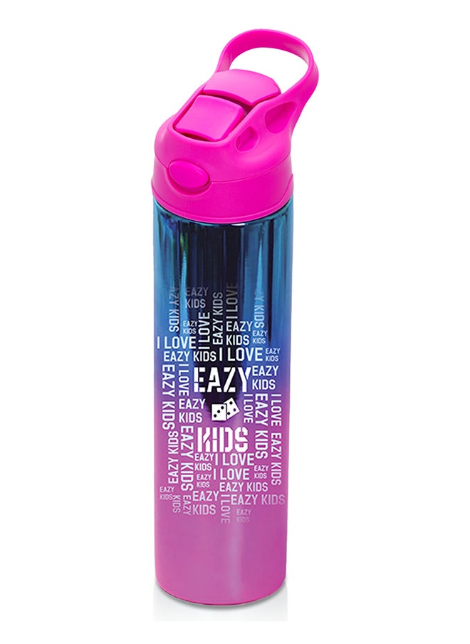 Eazy Kids Eazy Kids 3 Compartment Bento Steel Lunch Box with Stainless Steel 530ml Water Bottle - Pink  - Image 4