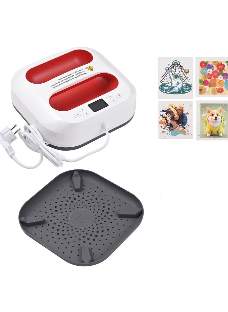 Joshberg - Easy Heat Press Machine, Portable Heat Press 9"X9", Ideal for T-Shirts, Tote Bags, Pillows, Precise Temperature Control, Features Insulated Safety Base & Auto-Off, Heating Transfer Projects - Image 1