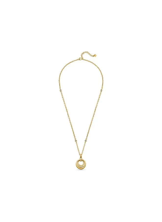 غاي لاروش Mady Yellow Gold Plated Stainless Steel Pendant Necklace for Women