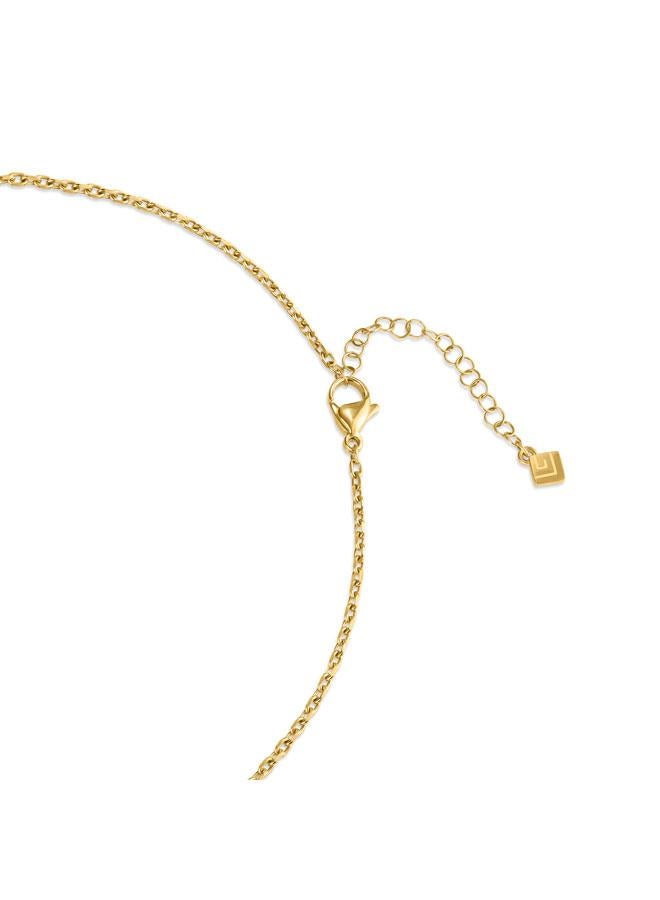 Guy Laroche Mady Yellow Gold Plated Stainless Steel Pendant Necklace for Women - Image 3