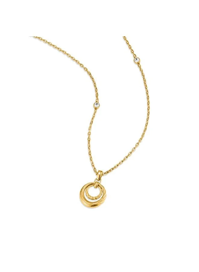غاي لاروش Mady Yellow Gold Plated Stainless Steel Pendant Necklace for Women