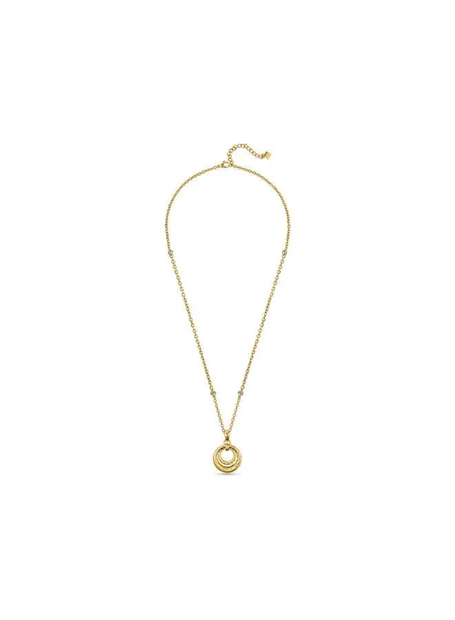غاي لاروش Mady Yellow Gold Plated Stainless Steel Pendant Necklace for Women