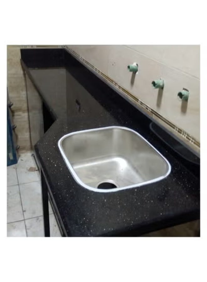 Kitchen sink measuring 43 x 53 cm / Marble opening 38 x 48 cm / Depth 17 cm / Thickness 0.5 mm - Image 3