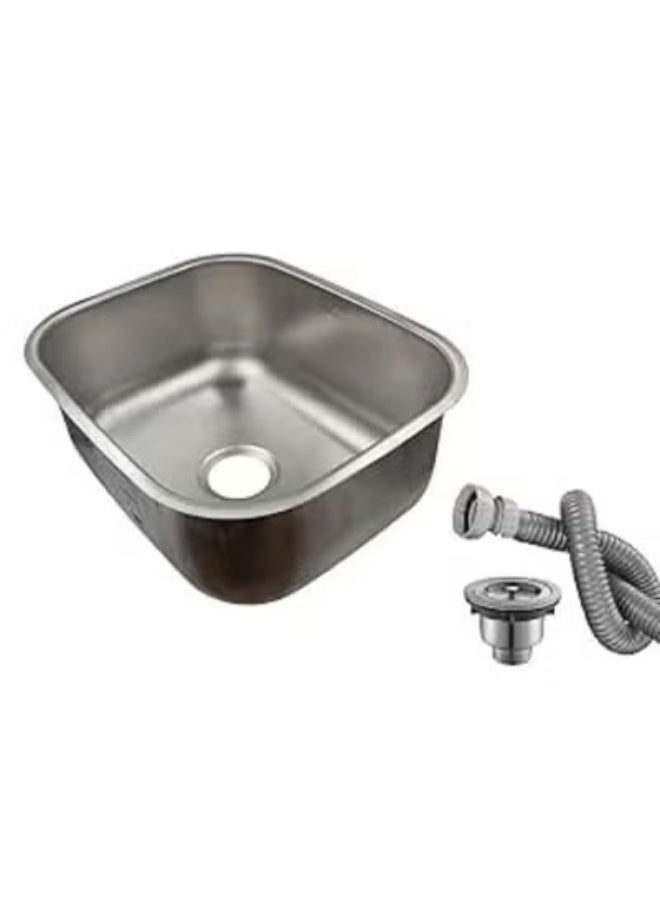 Kitchen sink measuring 43 x 53 cm / Marble opening 38 x 48 cm / Depth 17 cm / Thickness 0.5 mm - Image 2