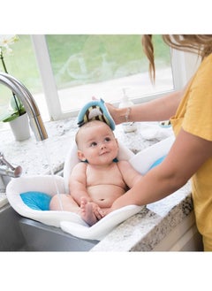 Gonice Baby's Blooming Bath Mat (Blue, 0-12 Months)  - Image 5