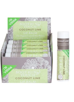 Soothing Touch Coconut Lime Vegan Lip Balm 25 oz 85 Organic Case of 12