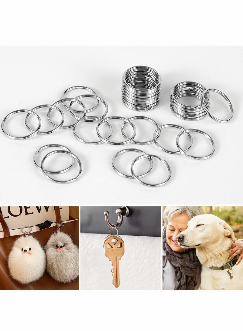 Bulk Metal Split Key Rings for DIY Crafts, 200 Pcs Small Keychain Connectors, Perfect for Accessories - Image 2