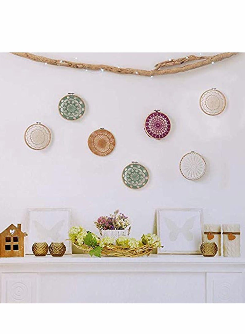 Excefore Embroidery Hoops, Bulk Wholesale Cross Stitch Hoop Ring, Art Craft Handy Sewing  (12 Pieces, 4 Inch) - Image 3