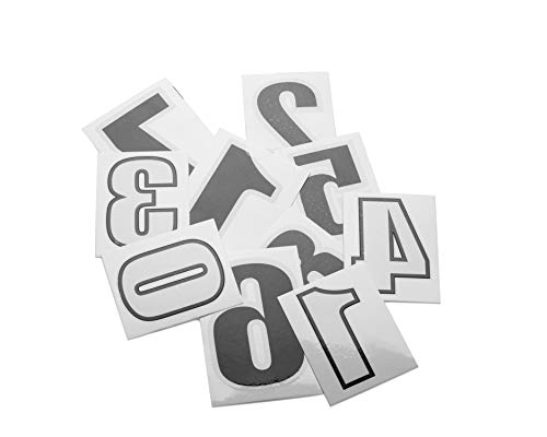 SLS3 Temporary Tattoo Numbers - Racing Number Tattoos Temporary Stickers, 2 Inch - Triathlon Marathon Running Cycling - Race Number Temporary Tattoos, Black, Pack of 100 - Image 1