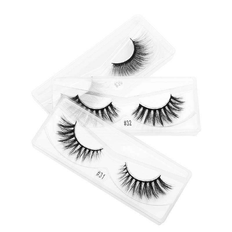 3D Dense Cross-Border Foreign Trade Faux Mink Fur False Eyelash Set, Natural Soft Eyelashes, 20 Pairs per Set - Image 4