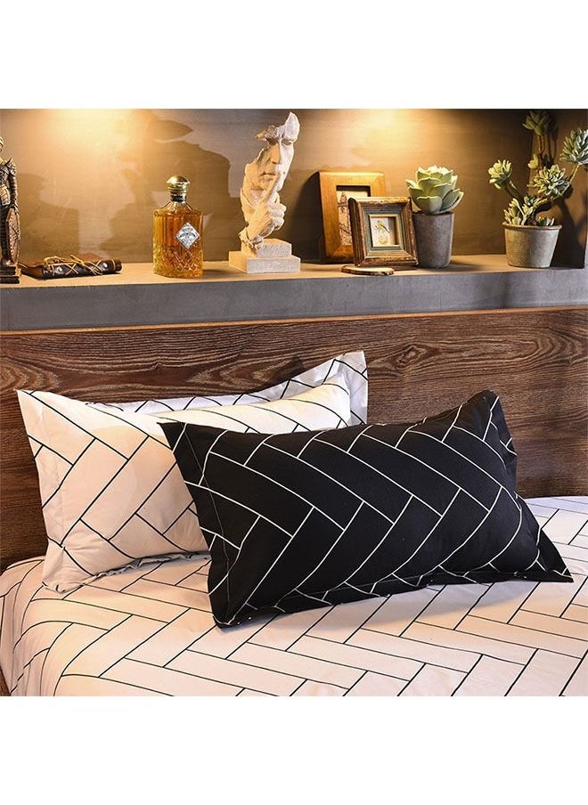 Arabest - 6-Piece Bed Sheet and Duvet Cover Set,Cotton Soft Material,Printed Design,Suitable for Home/Room/Hotel(230x250cm) - Image 1