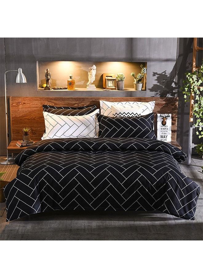 Arabest - 6-Piece Bed Sheet and Duvet Cover Set,Cotton Soft Material,Printed Design,Suitable for Home/Room/Hotel(230x250cm) - Image 1