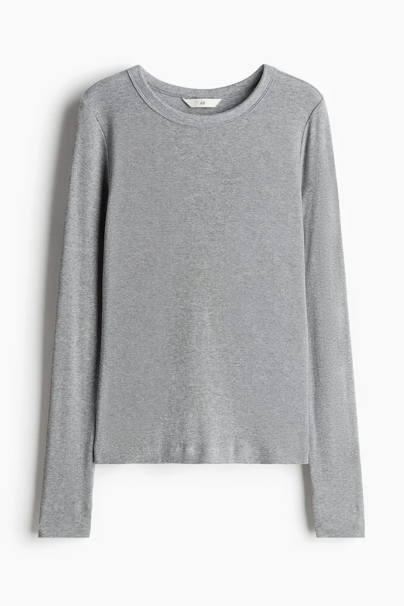 H&M Ribbed Modal-Blend Top