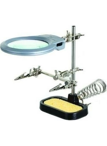 class Magnifier with Soldering Iron Stand MG05 