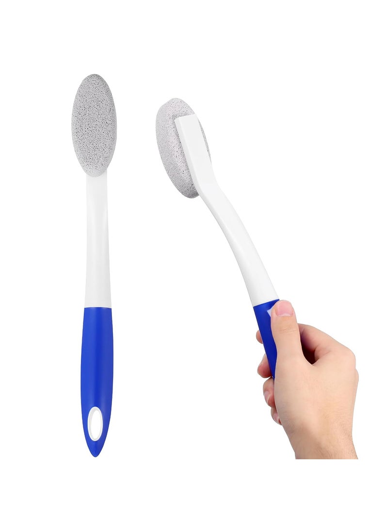 Healifty Pumice Stone Pedicure Tools Long Handle Hard Skin Remover for Hands Foot File Exfoliation Blue 