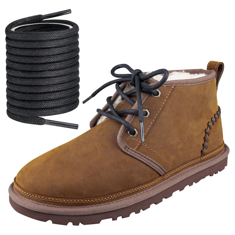 Endoto Round Shoe Laces for UGG Neumel Boot,Shoelaces Replacement Laces for UGG(Color:Black,Size:39Inch) - Image 1